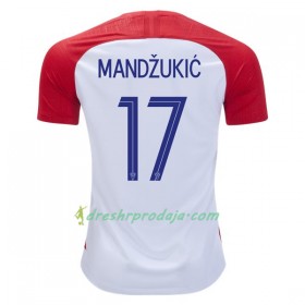 Nogometni Dresovi Hrvatska Mandzukic 17 Domaći Svjetsko prvenstvo 2018 - Kratkih Rukava